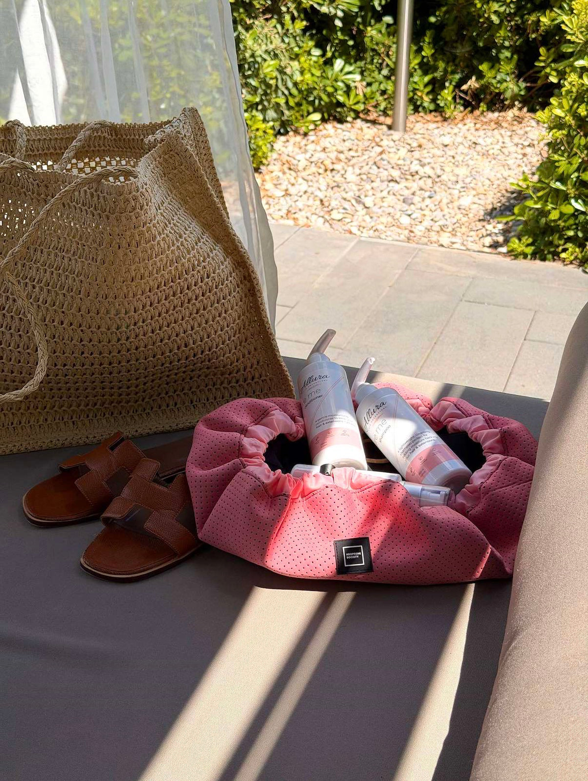 Neoprene Makeup Bag - Rose Pink