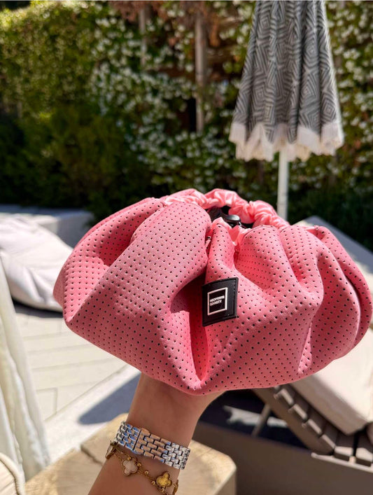 Neoprene Makeup Bag - Rose Pink