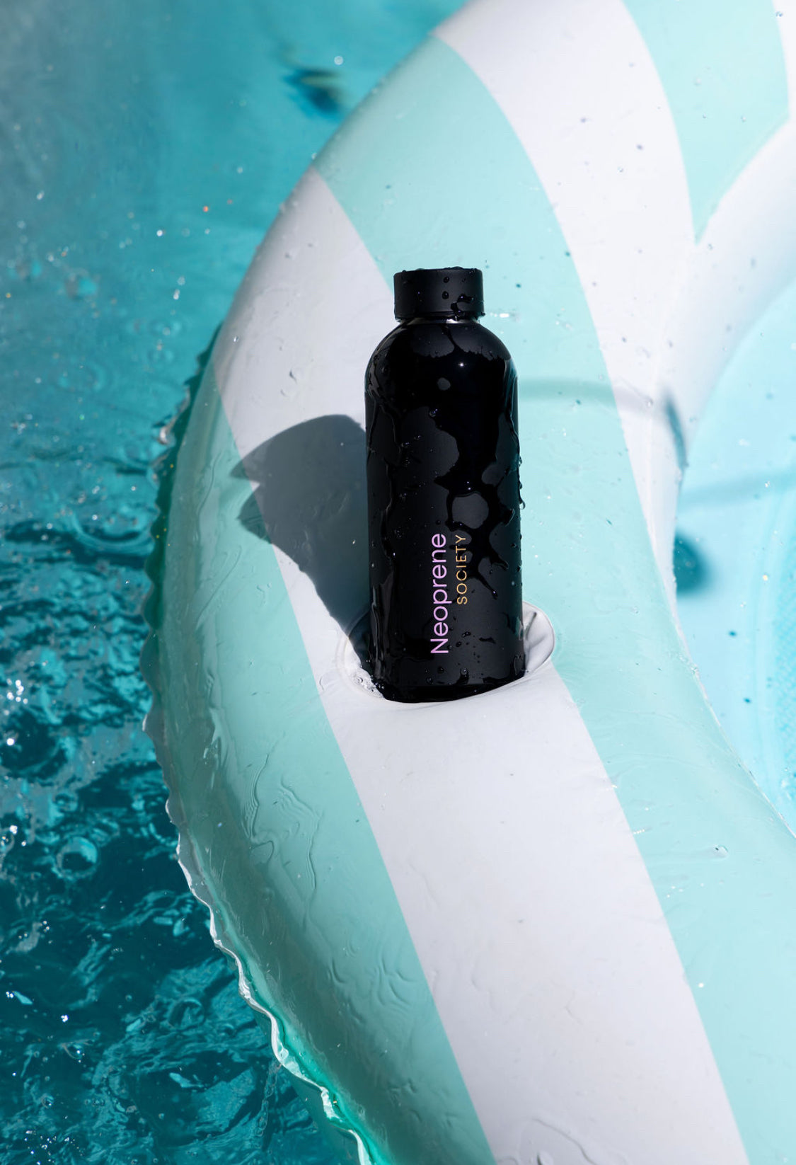 Neoprene insulated hot cold water bottle 500ml